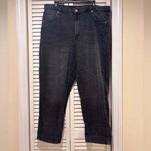 Black Hi Rise Mom Jeans